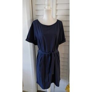 HH Helly Hansen Thalia Light Weight Wicking Stretch Navy Dress‎ Swim Cover M